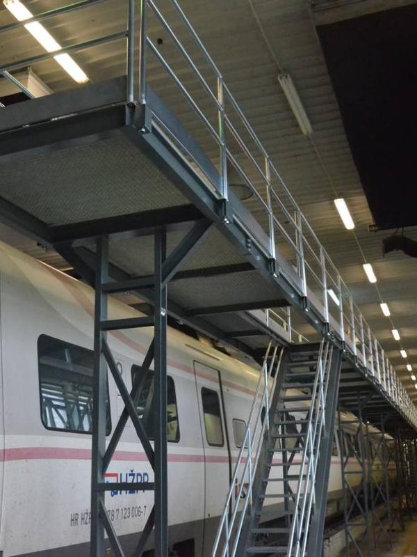 Design and construction supervision: steel platform for train servicing, Glavni kolodvor, Zagreb