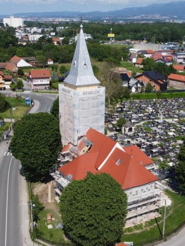 Technical advisory services and site health and safety: seismic retrofit of the Church of the Assumption of the Blessed Virgin Mary, Resnik, Zagreb