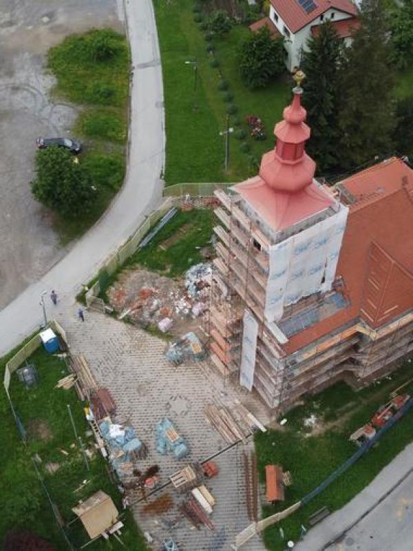 Technical advisory services and site health and safety: seismic retrofit of the Church of St Francis Xavier, Vugrovec